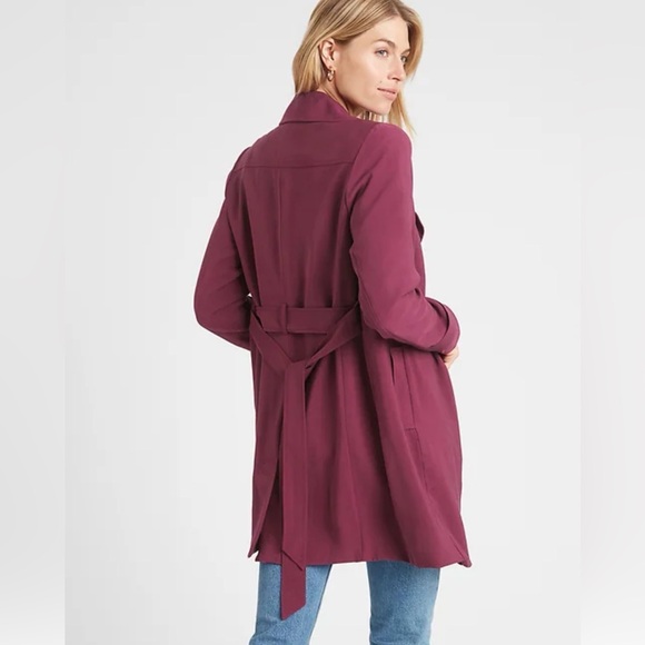 Banana Republic Soft Trench Coat - Picture 3 of 7